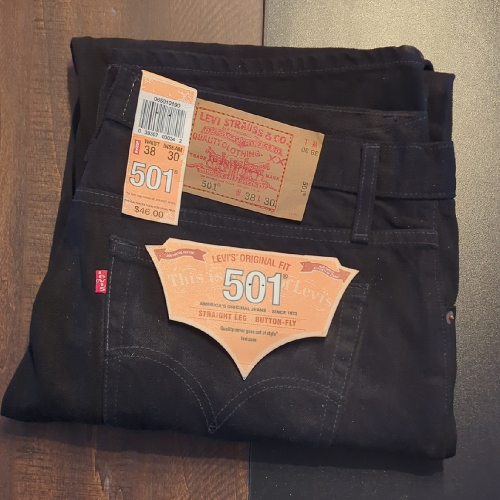 Levi's Men's Straight Black Jeans
